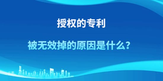 授權(quán)的專利被無(wú)效掉的原因是什么？