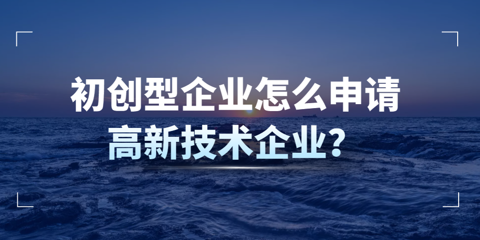 初創(chuàng)型企業(yè)怎么申請(qǐng)高新技術(shù)企業(yè)？